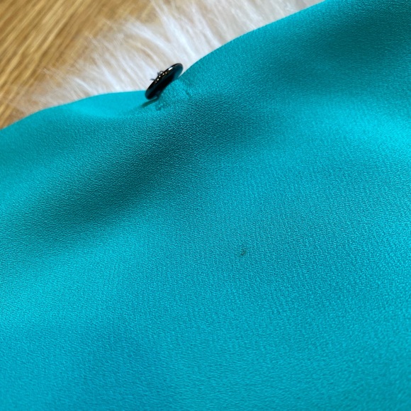 Tiffany blue high low blouse small/2 - Picture 11 of 11